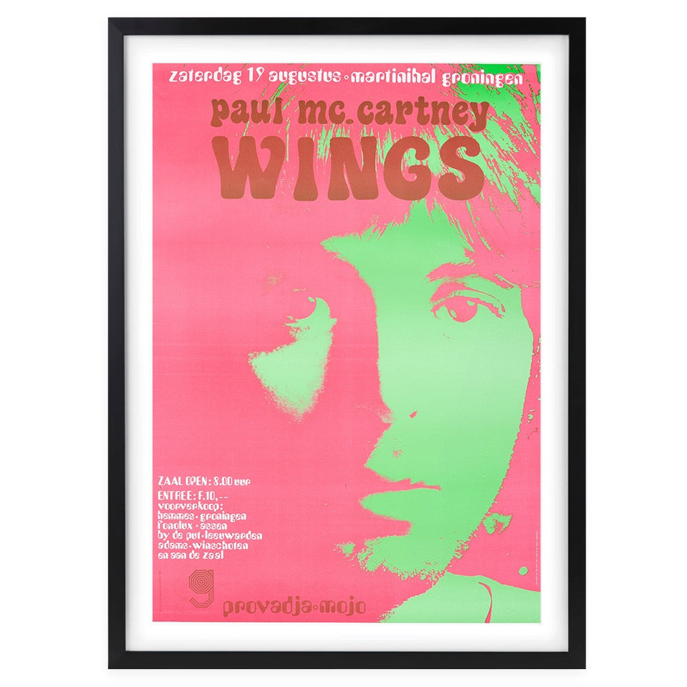 Paul Mccartney - Wings 1972 105cm x 81cm Framed A1 Art Print
