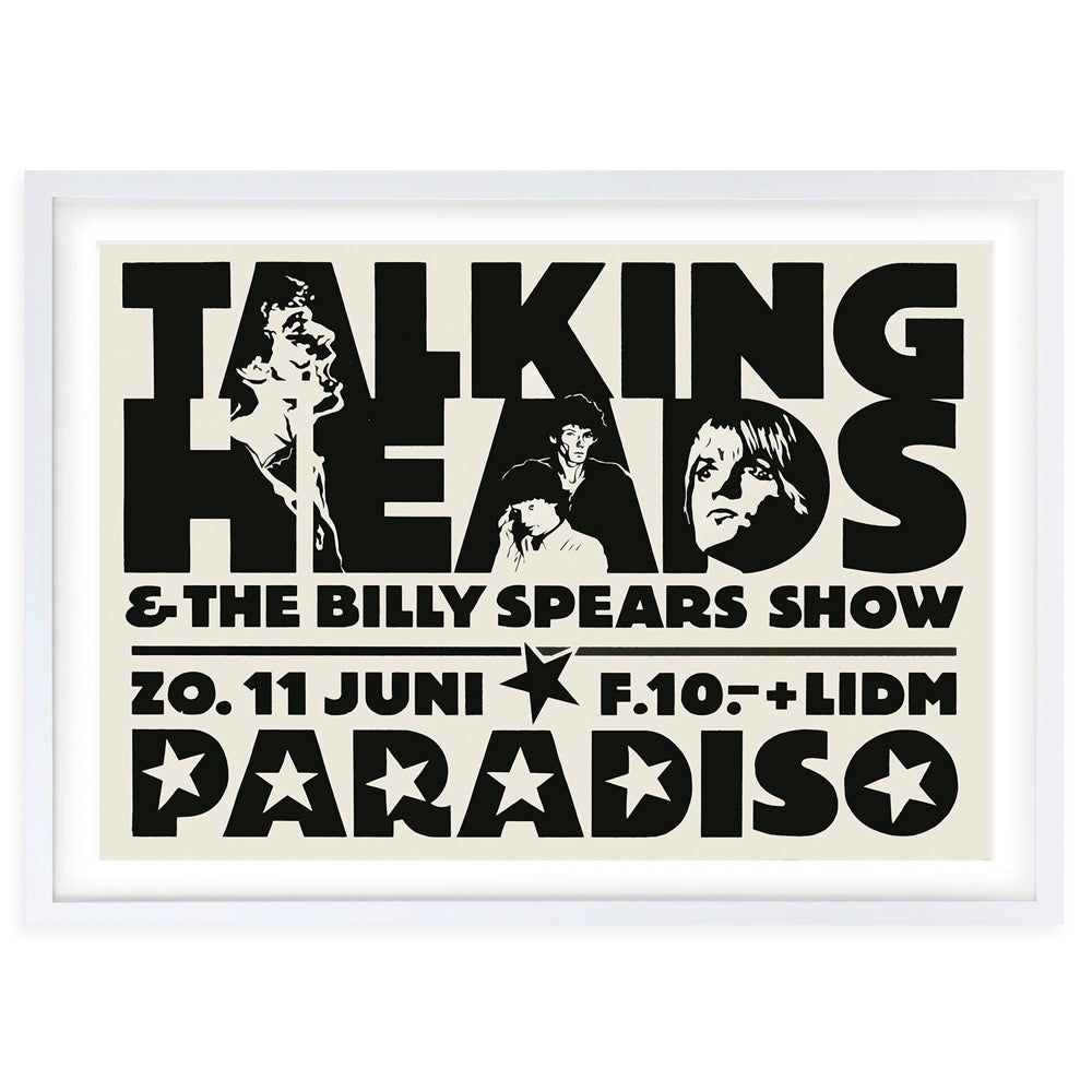 Talking Heads - Billy Spears 1977 105cm x 81cm Framed A1 Art Print