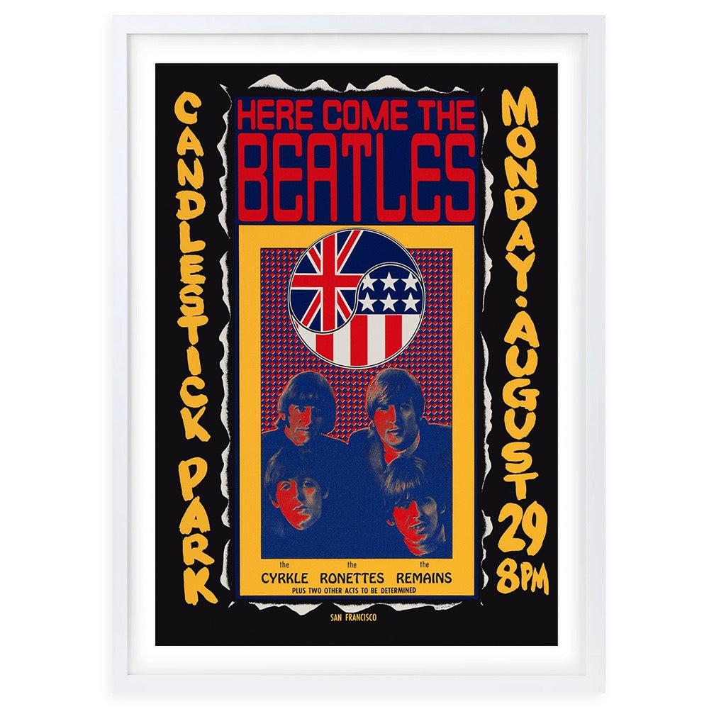 The Beatles - Candlestick Park 105cm x 81cm Framed A1 Art Print