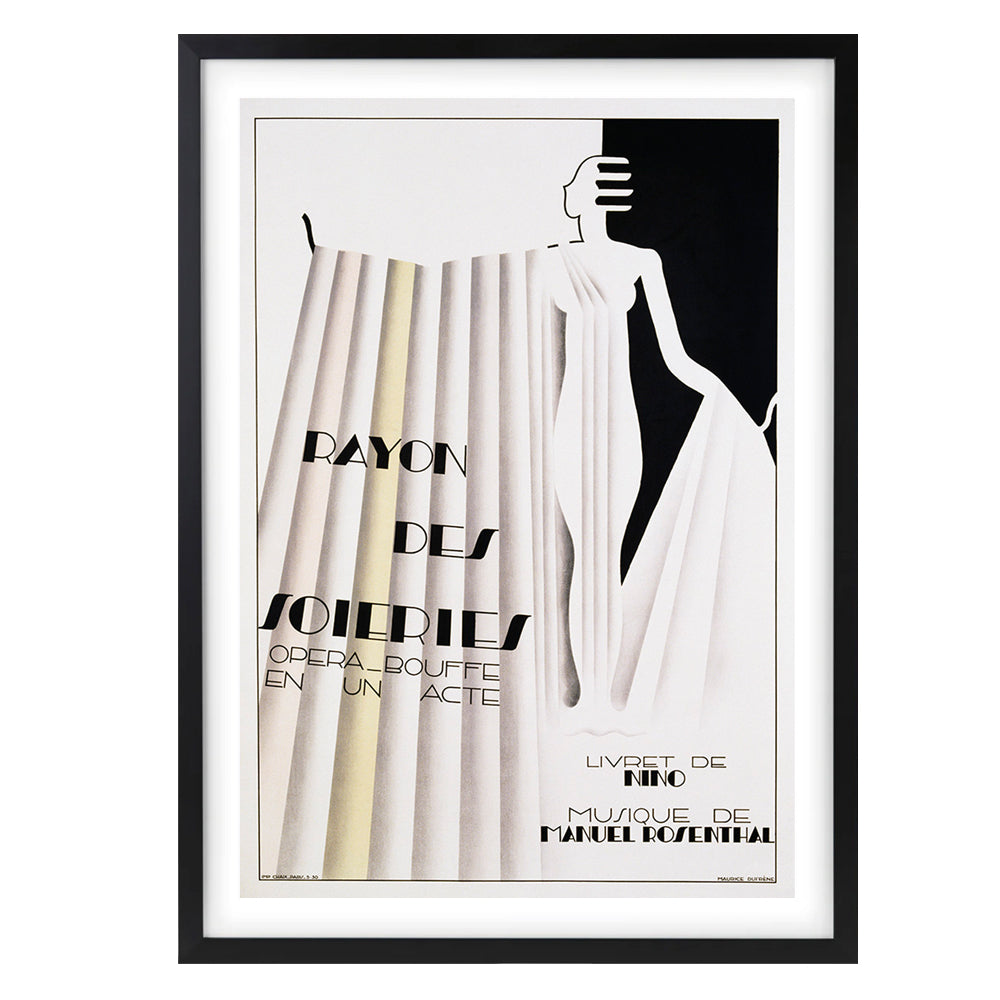 Rayon Des Soieries 105cm x 81cm Framed A1 Art Print