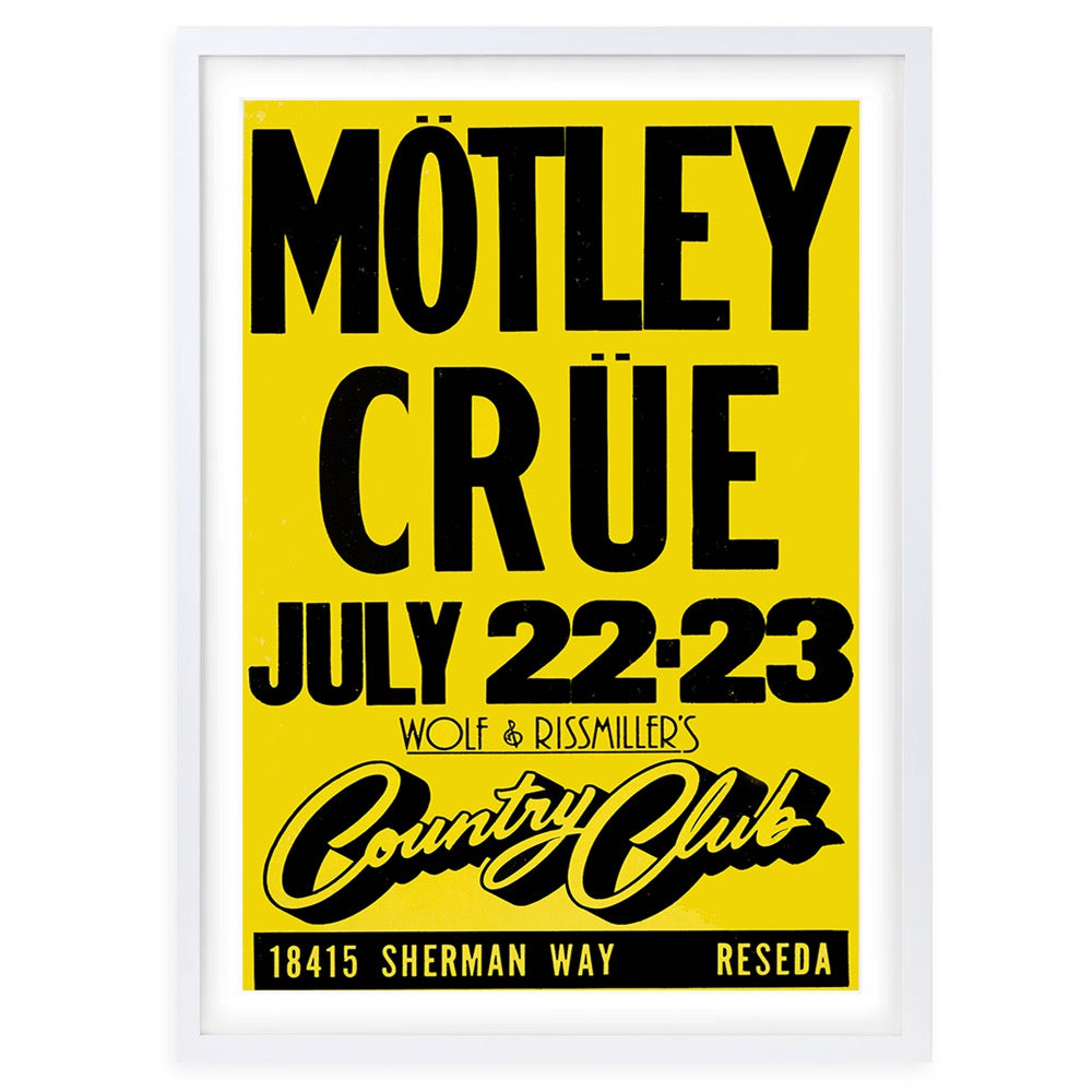 Motley Crue 105cm x 81cm Framed A1 Art Print
