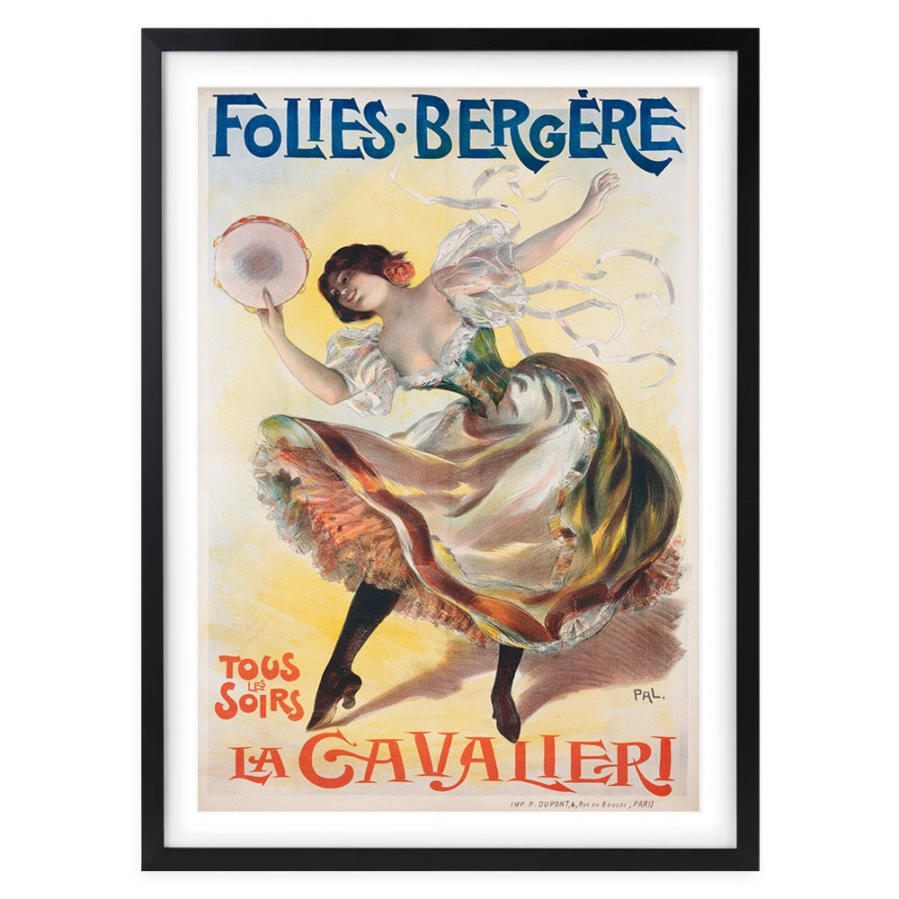 Folies Bergere La Cavalieri 105cm x 81cm Framed A1 Art Print