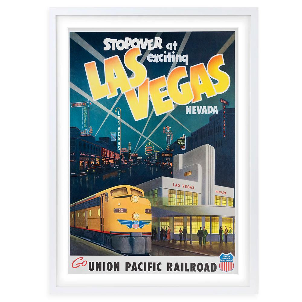 Las Vegas Union Pacific Railroad 105cm x 81cm Framed A1 Art Print