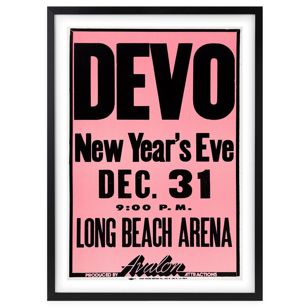 Devo Large 105cm x 81cm Framed A1 Art Print