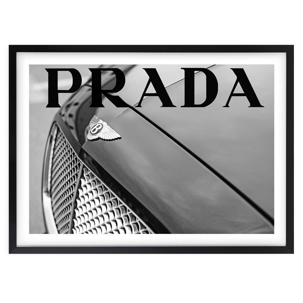 Prada Bentley Framed 105cm x 81cm  A1 Art Print