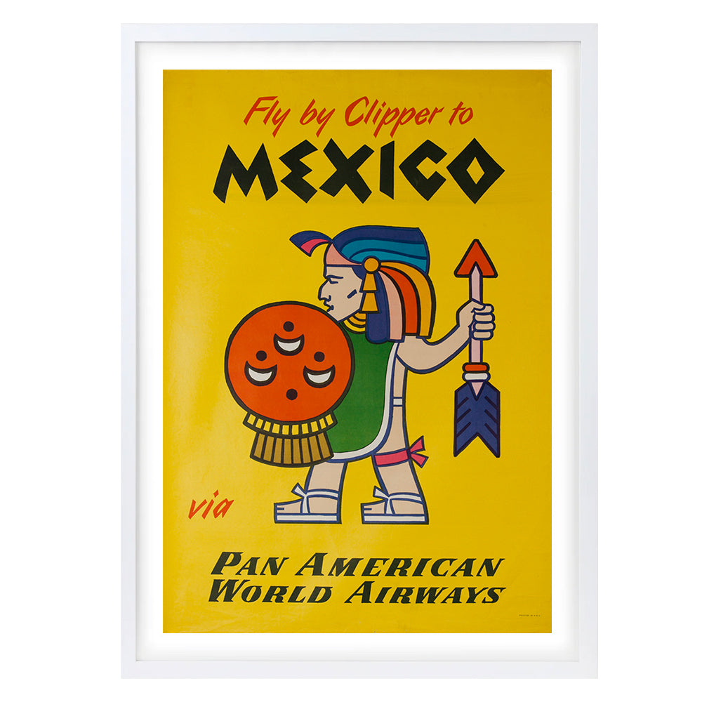 Mexico Clipper 105cm x 81cm Framed A1 Art Print