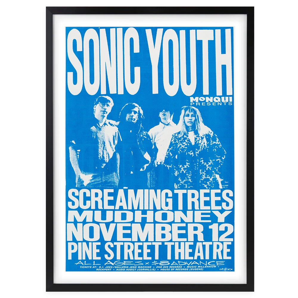 Sonic Youth - Mudhoney 1988 105cm x 81cm Framed A1 Art Print