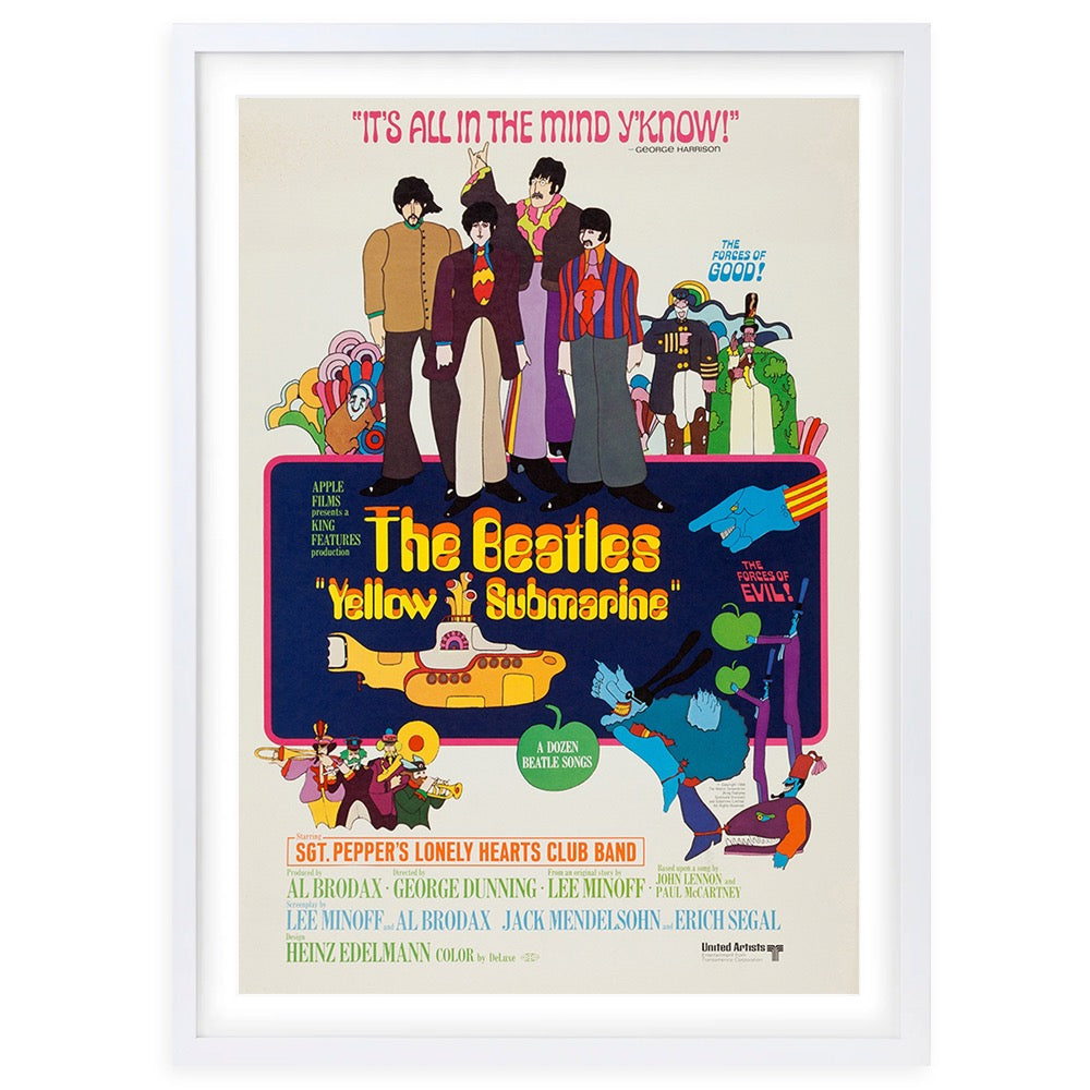 The Beatles - Yellow Submarine 1968 105cm x 81cm Framed A1 Art Print