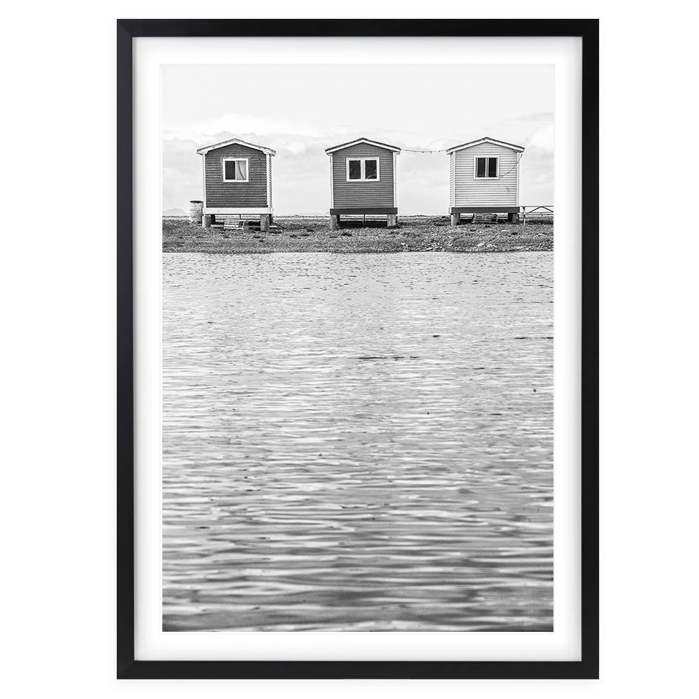 Lake Houses 105cm x 81cm Framed A1 Art Print