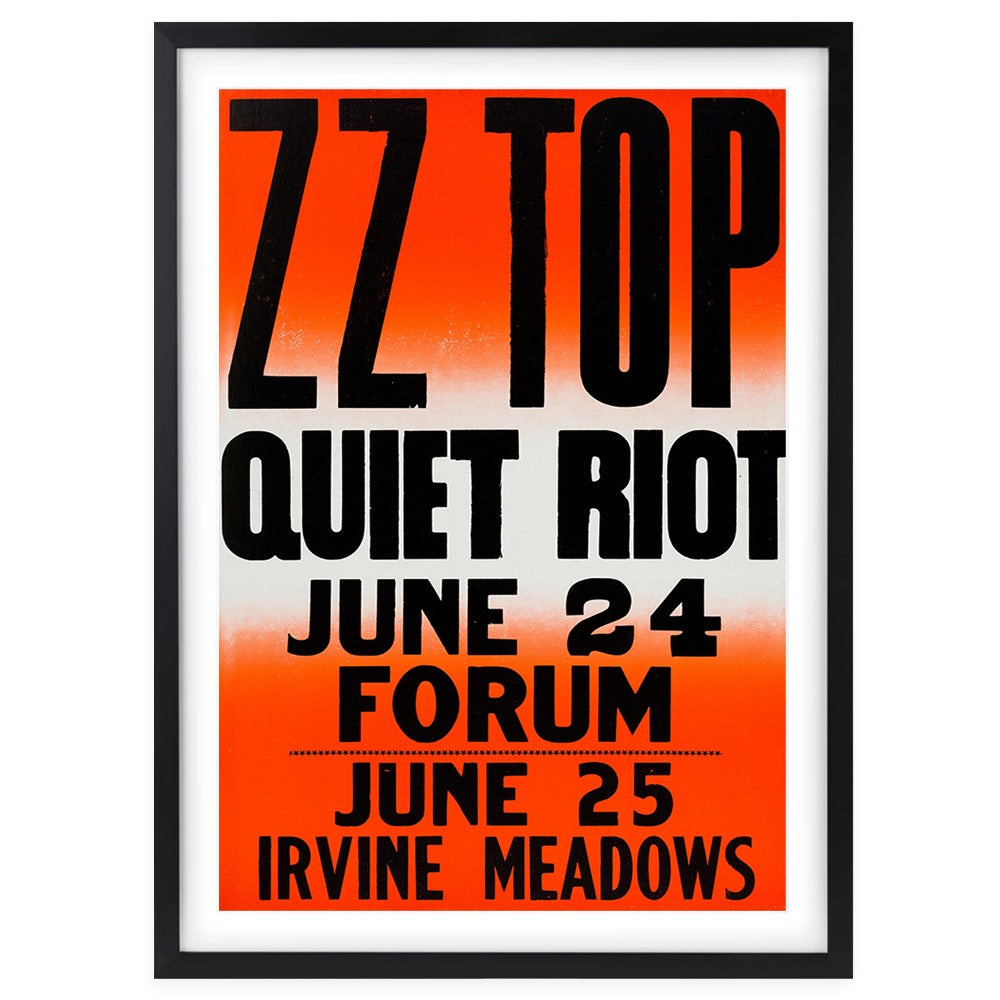 Zz Top 105cm x 81cm Framed A1 Art Print