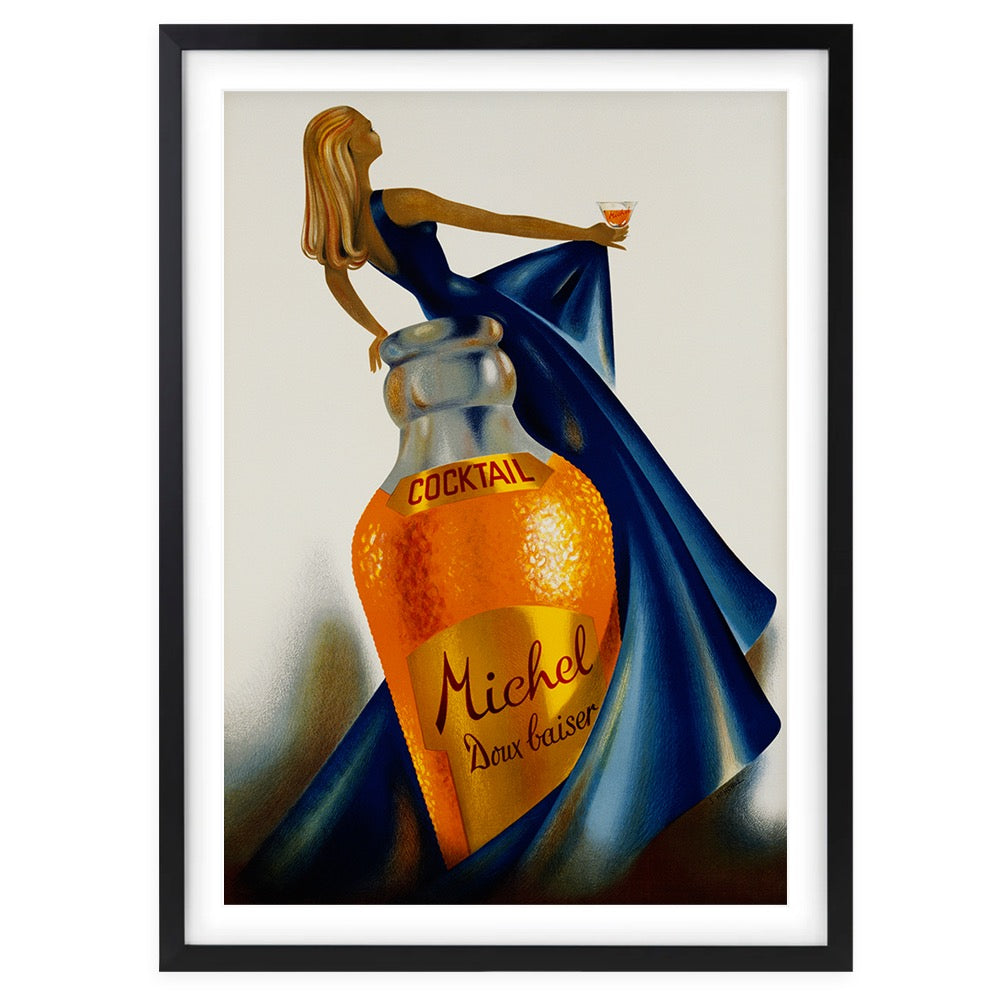 Michel Cocktail Mix 105cm x 81cm Framed A1 Art Print