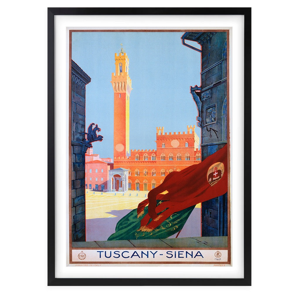 Tuscany Siena 105cm x 81cm Framed A1 Art Print