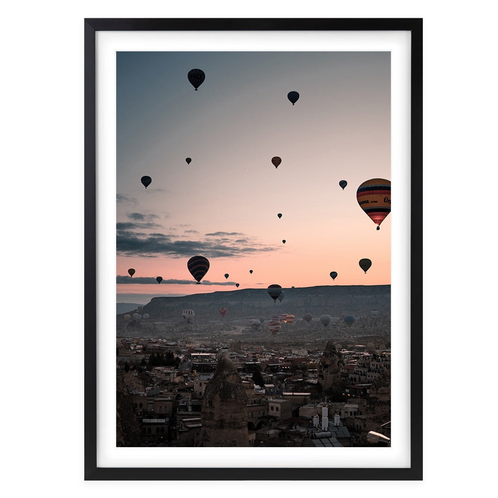 Hot Air Balloons 105cm x 81cm Framed A1 Art Print