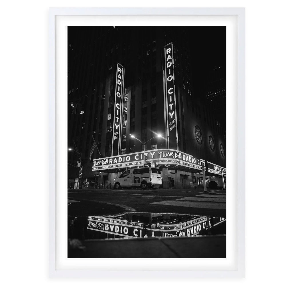 Radio City Music Hall 105cm x 81cm Framed A1 Art Print
