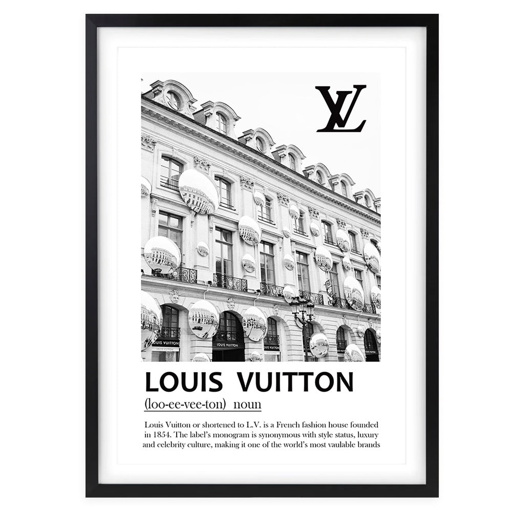 Louis Vuitton Building (2) Framed 105cm x 81cm A1 Art Print