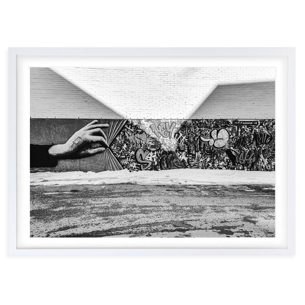 Graffiti Hand 105cm x 81cm Framed A1 Art Print