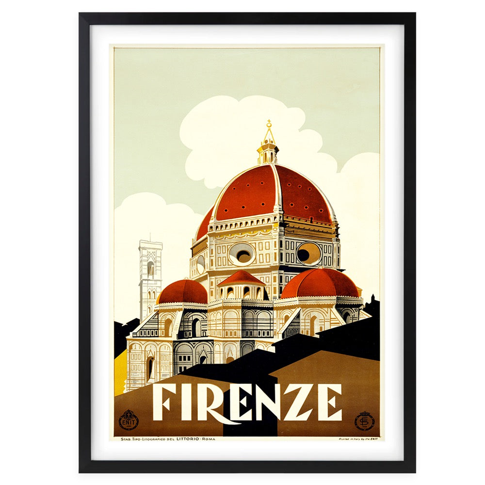 Firenze 1 Large 105cm x 81cm Framed A1 Art Print
