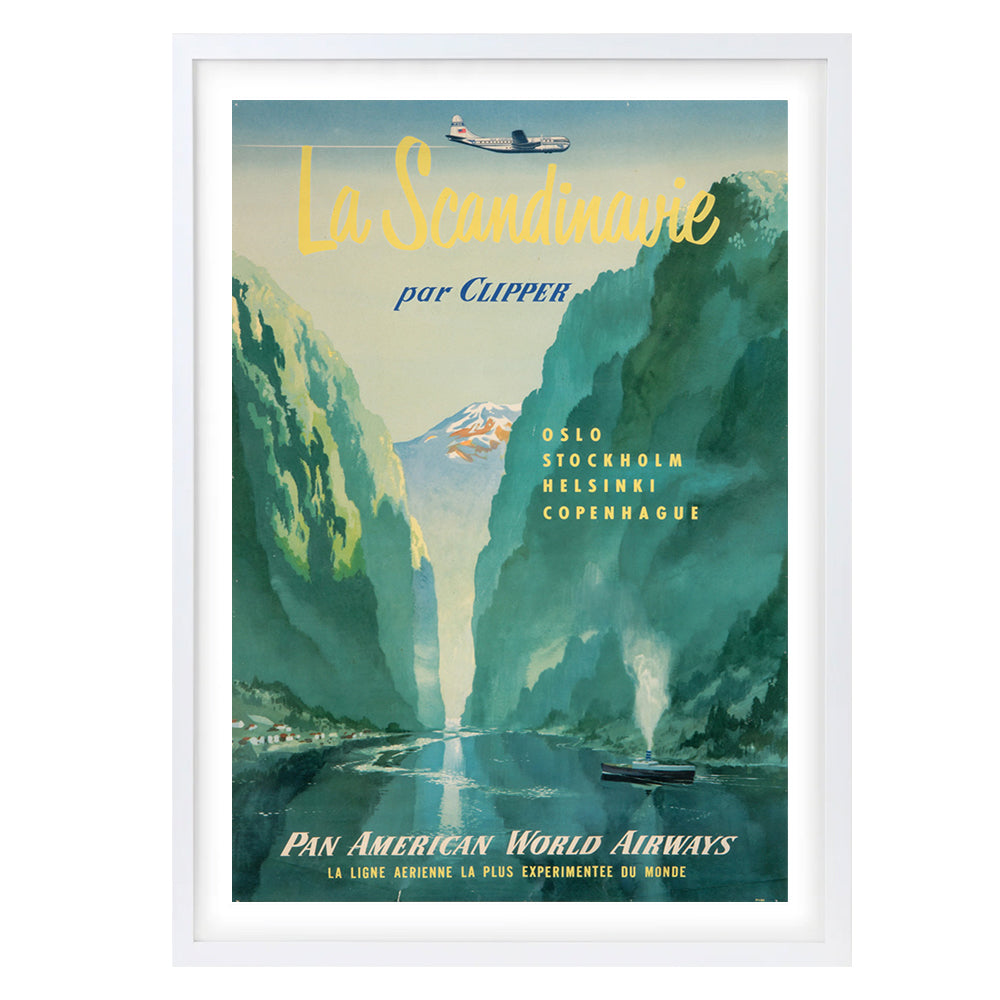 La Scandinavie Per Clipper 105cm x 81cm Framed A1 Art Print