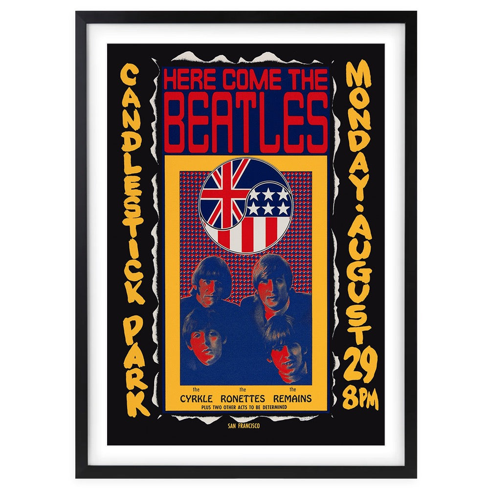 The Beatles - Candlestick Park 105cm x 81cm Framed A1 Art Print