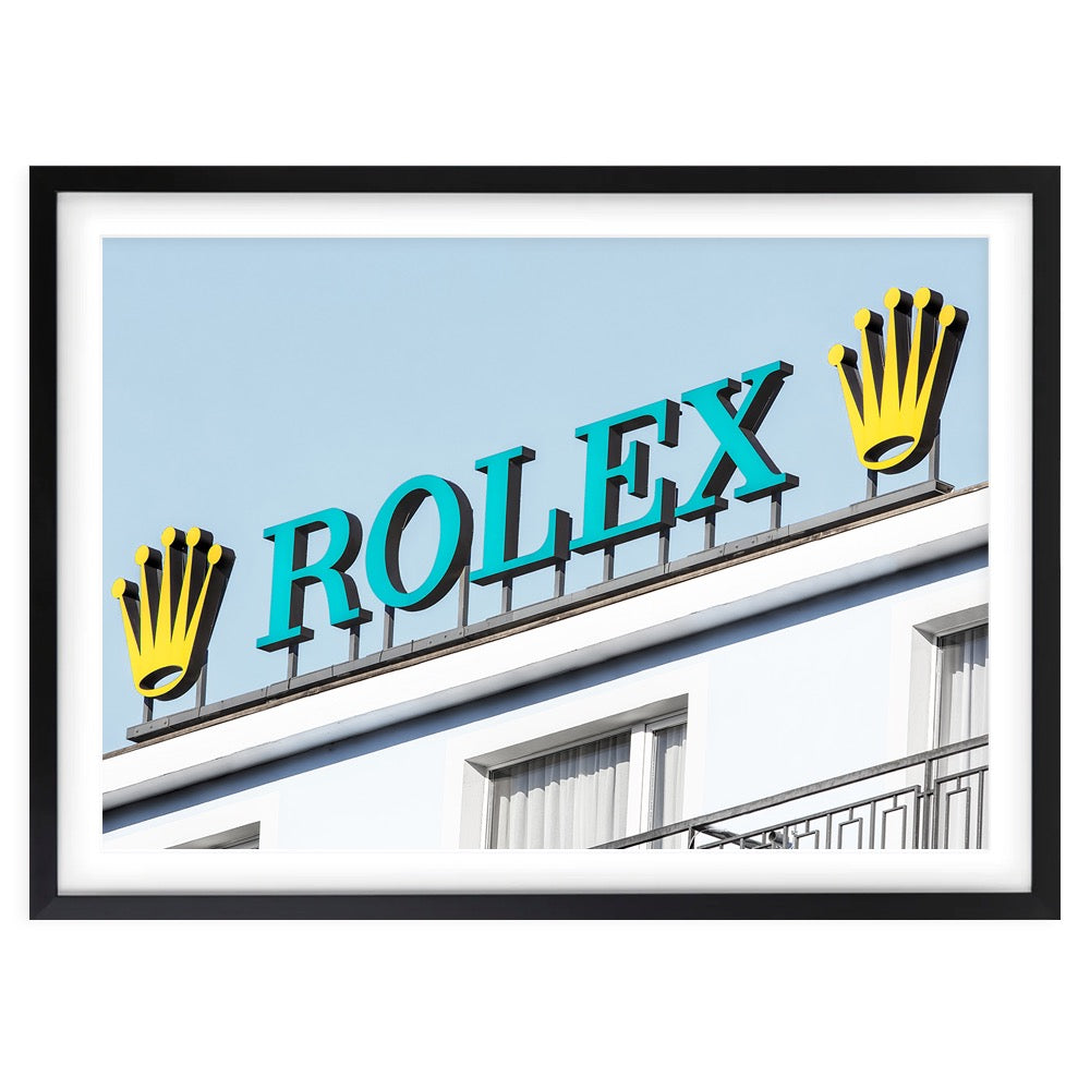 Rolex Sign 105cm x 81cm Framed A1 Art Print