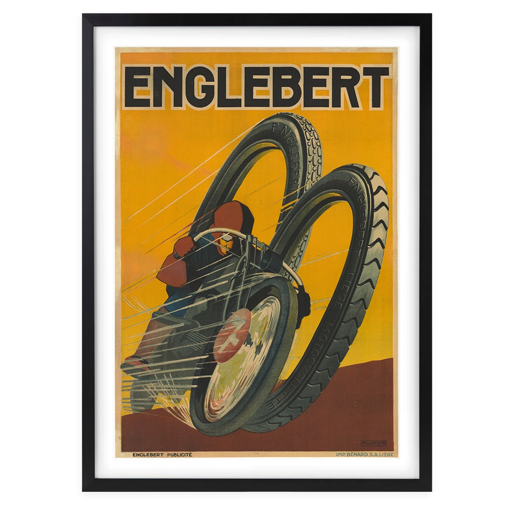 Englebert-Tire 105cm x 81cm Framed A1 Art Print