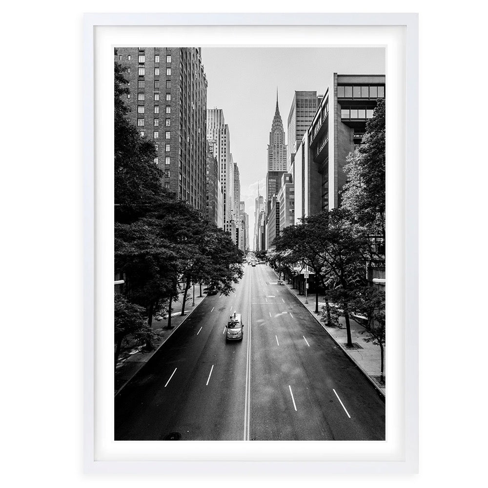New York Morning 105cm x 81cm Framed A1 Art Print