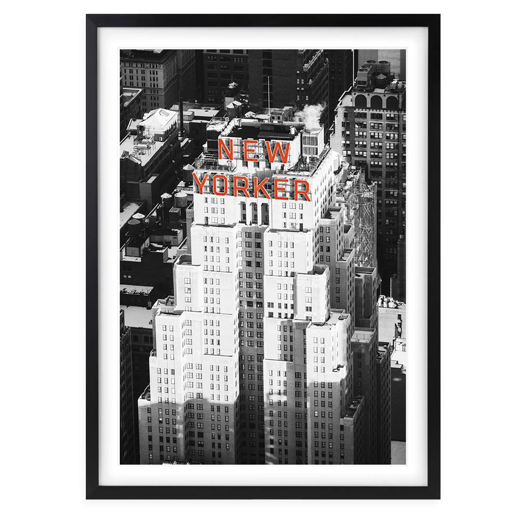 New Yorker 105cm x 81cm Framed A1 Art Print