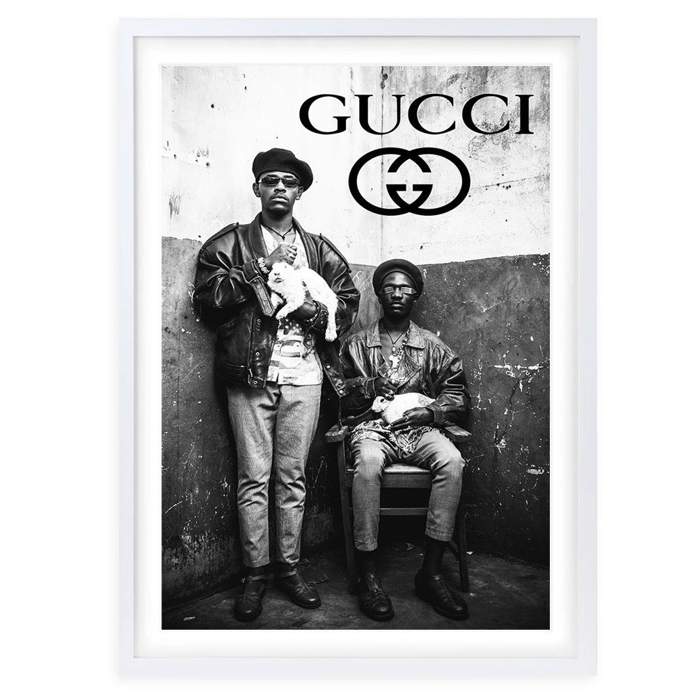 Gucci Men 105cm x 81cm Framed A1 Art Print