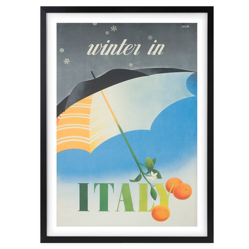 Winter In Italy 105cm x 81cm Framed A1 Art Print
