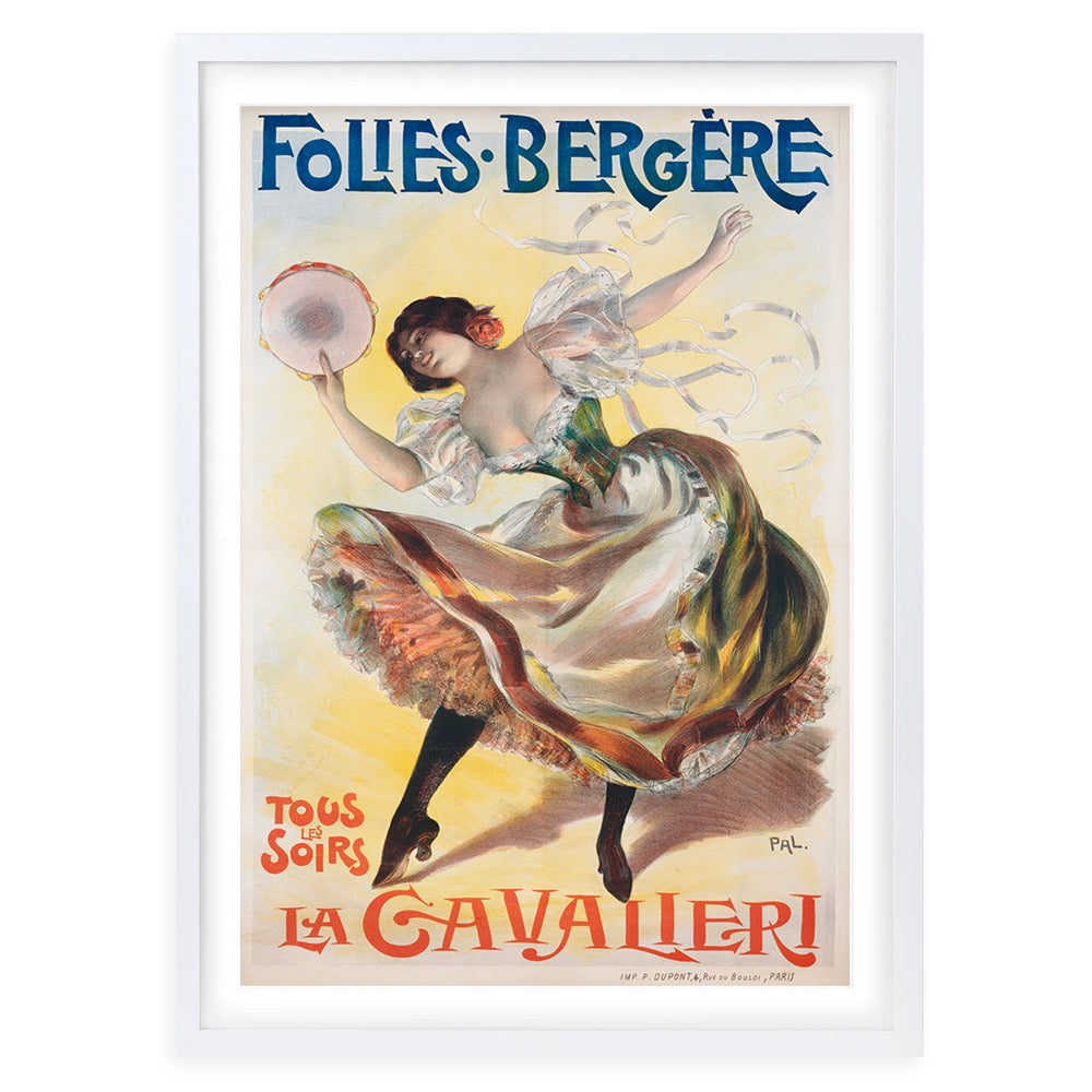 Folies Bergere La Cavalieri 105cm x 81cm Framed A1 Art Print