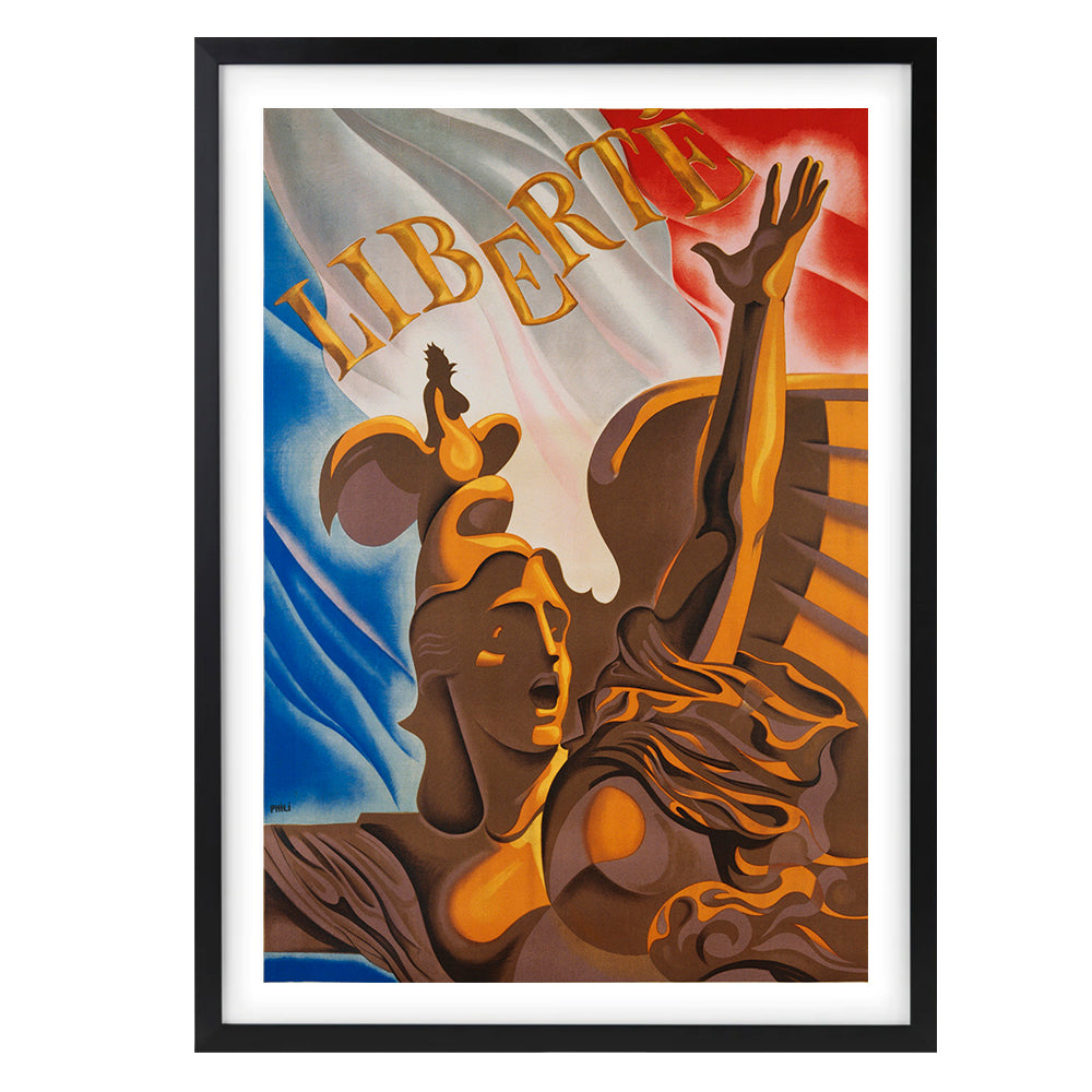 Liberte 105cm x 81cm Framed A1 Art Print