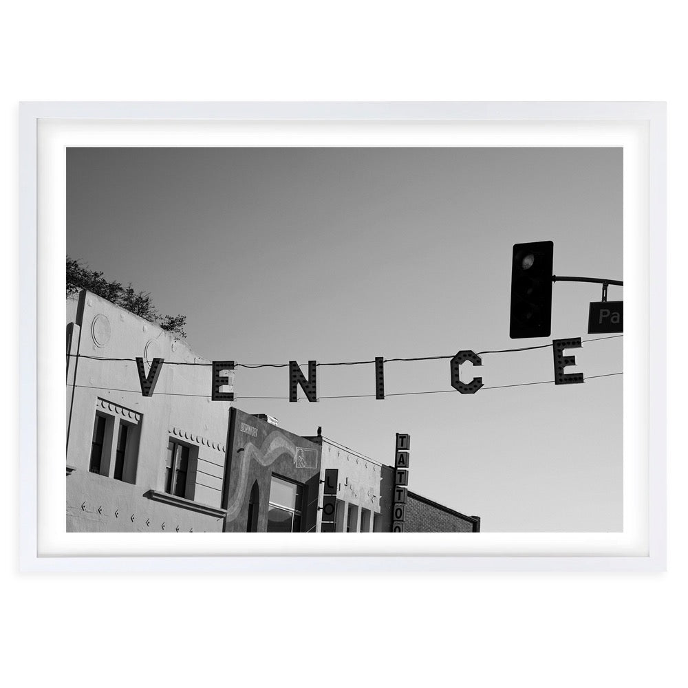 Venice Beach California 105cm x 81cm Framed A1 Art Print