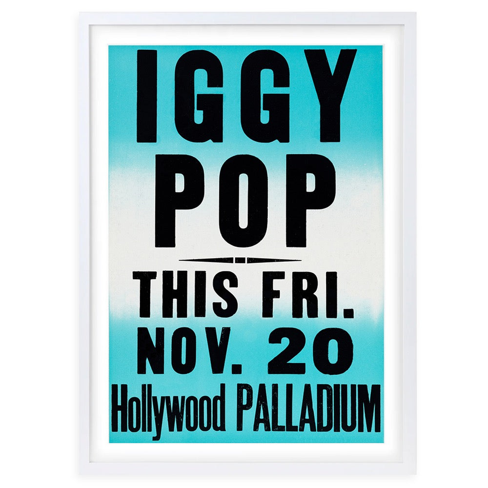 Iggy Pop 105cm x 81cm Framed A1 Art Print