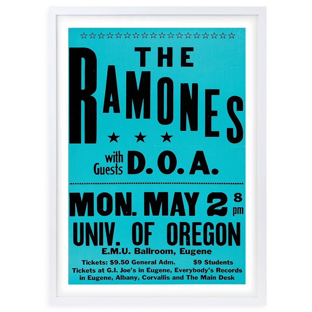 The Ramones - D.O.A.  1984 105cm x 81cm Framed A1 Art Print