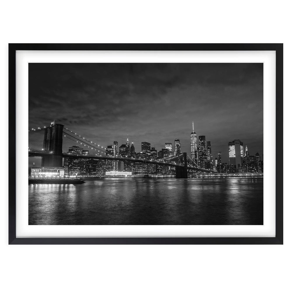 New York Skyline 105cm x 81cm Framed A1 Art Print