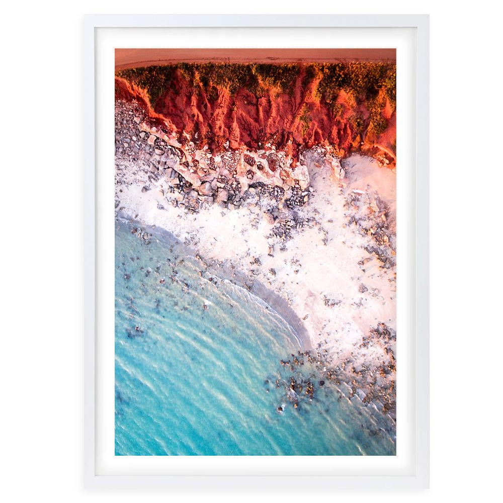 Western Red Rocks Aerial 105cm x 81cm Framed A1 Art Print
