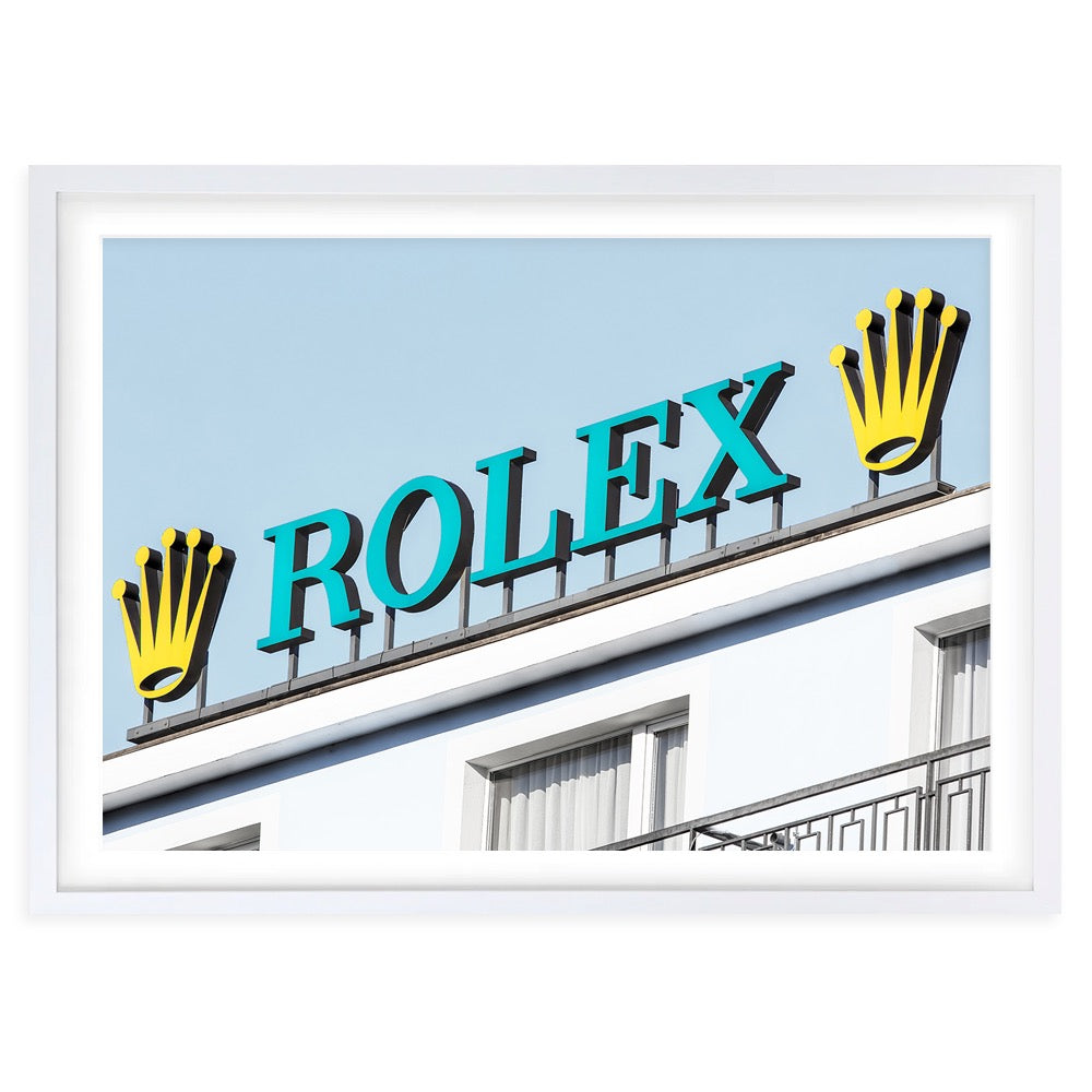 Rolex Sign 105cm x 81cm Framed A1 Art Print