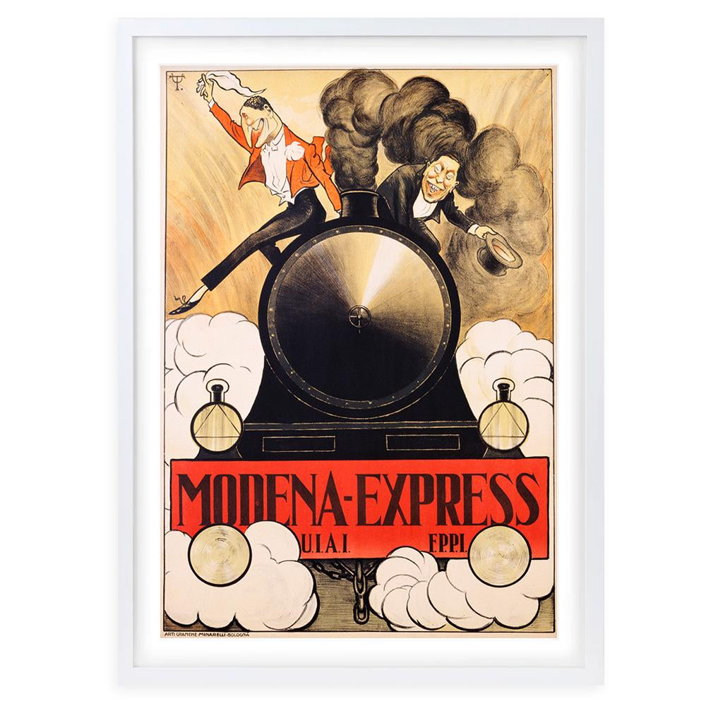 Modena Express 105cm x 81cm Framed A1 Art Print