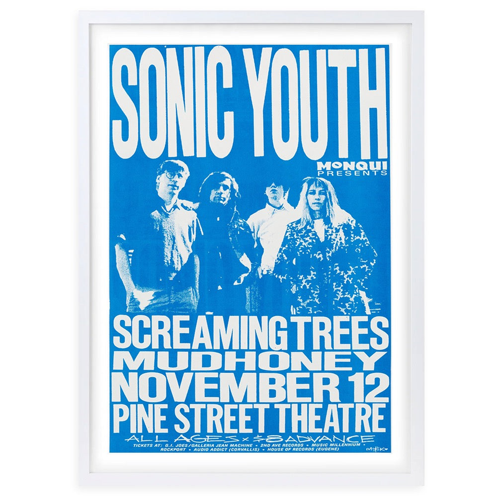 Sonic Youth - Mudhoney 1988 105cm x 81cm Framed A1 Art Print