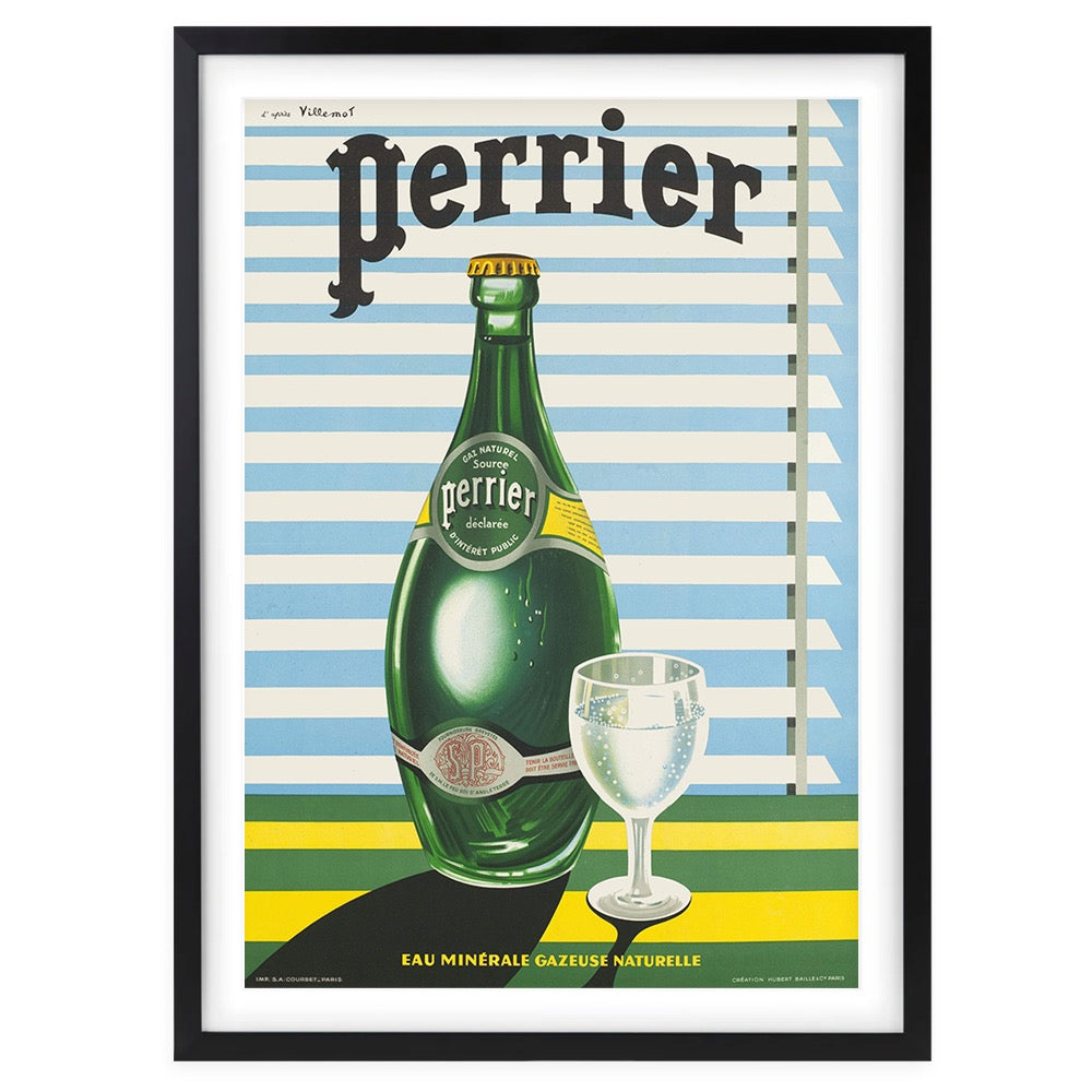 Perrier Bottle 105cm x 81cm Framed A1 Art Print