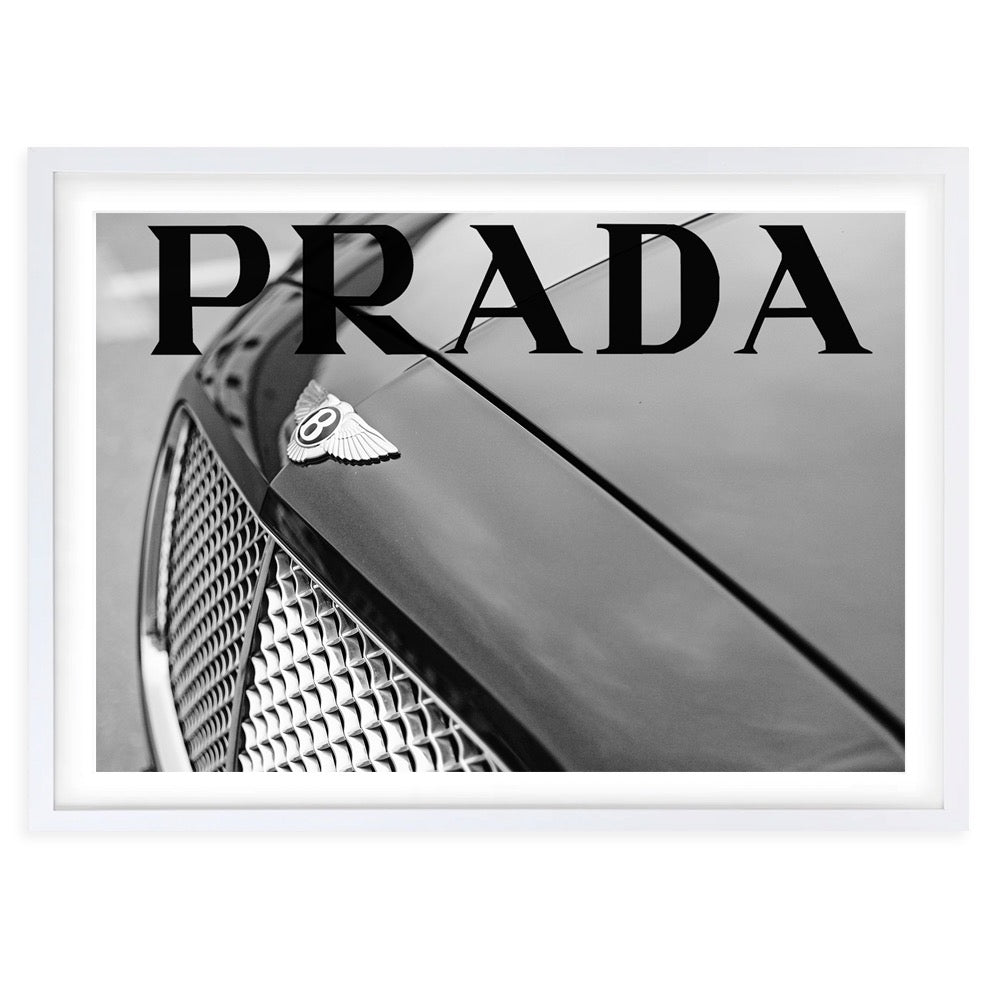 Prada Bentley Framed 105cm x 81cm  A1 Art Print