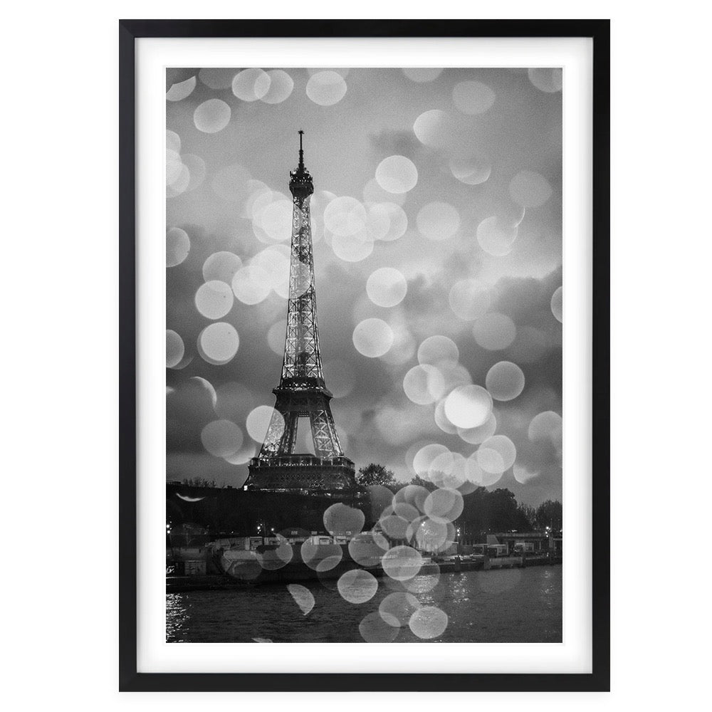 Paris In The Rain 105cm x 81cm Framed A1 Art Print