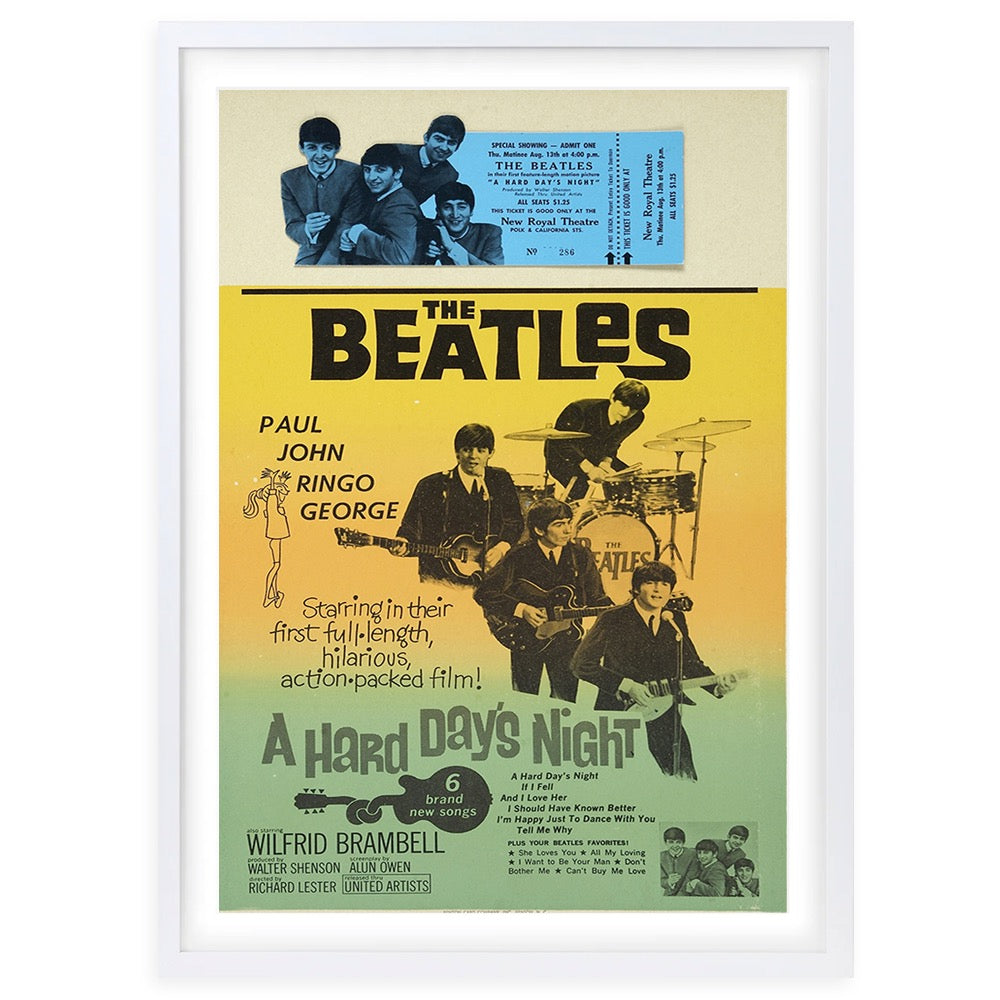 The Beatles - A Hard Day S Night 1964 105cm x 81cm Framed A1 Art Print