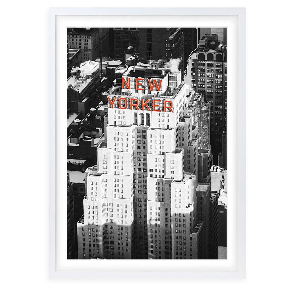 New Yorker 105cm x 81cm Framed A1 Art Print