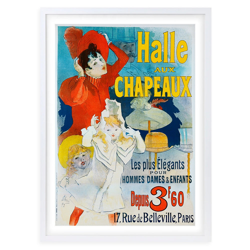 Halle Chapeaux 105cm x 81cm Framed A1 Art Print