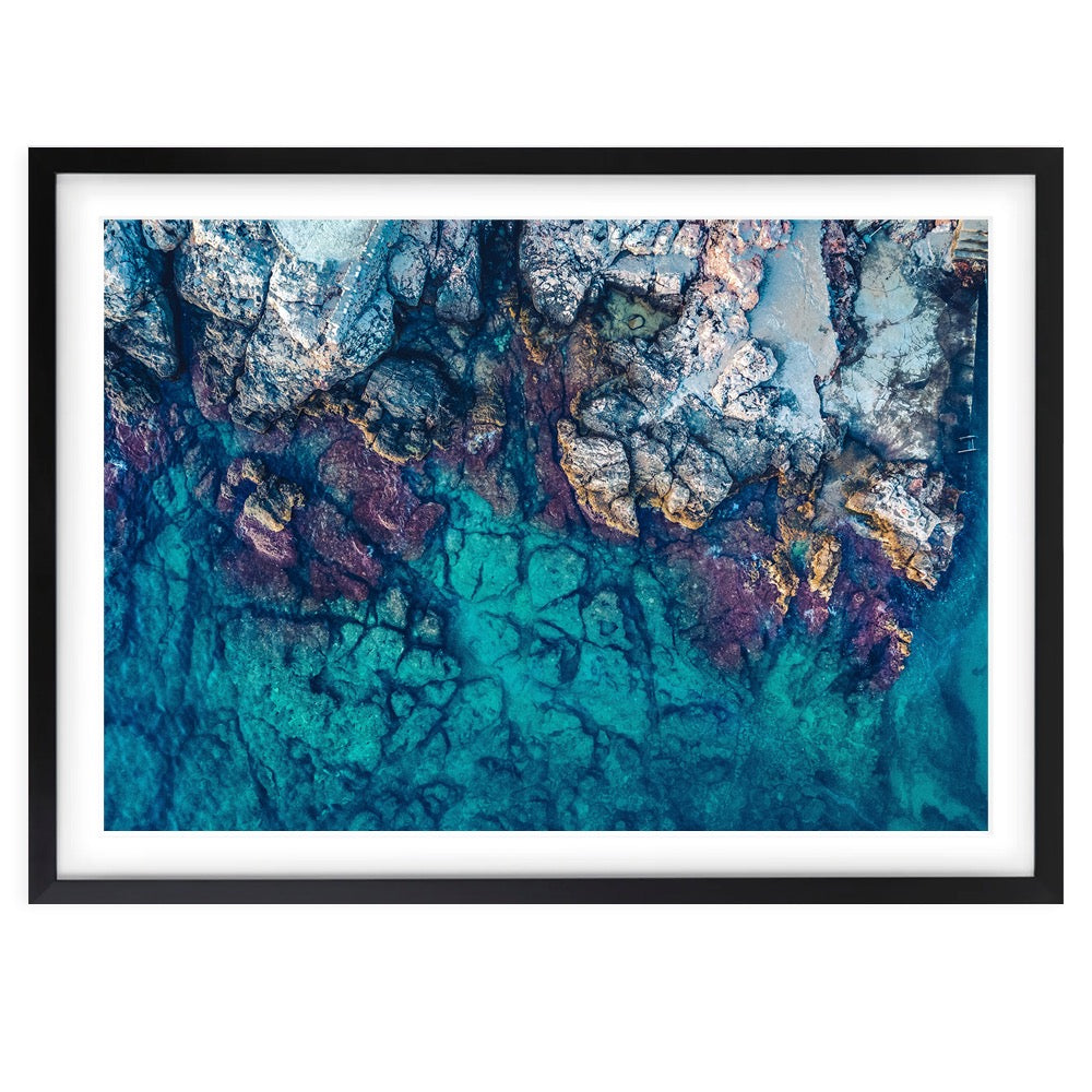 Croatia Coast Large 105cm x 81cm Framed A1 Art Print