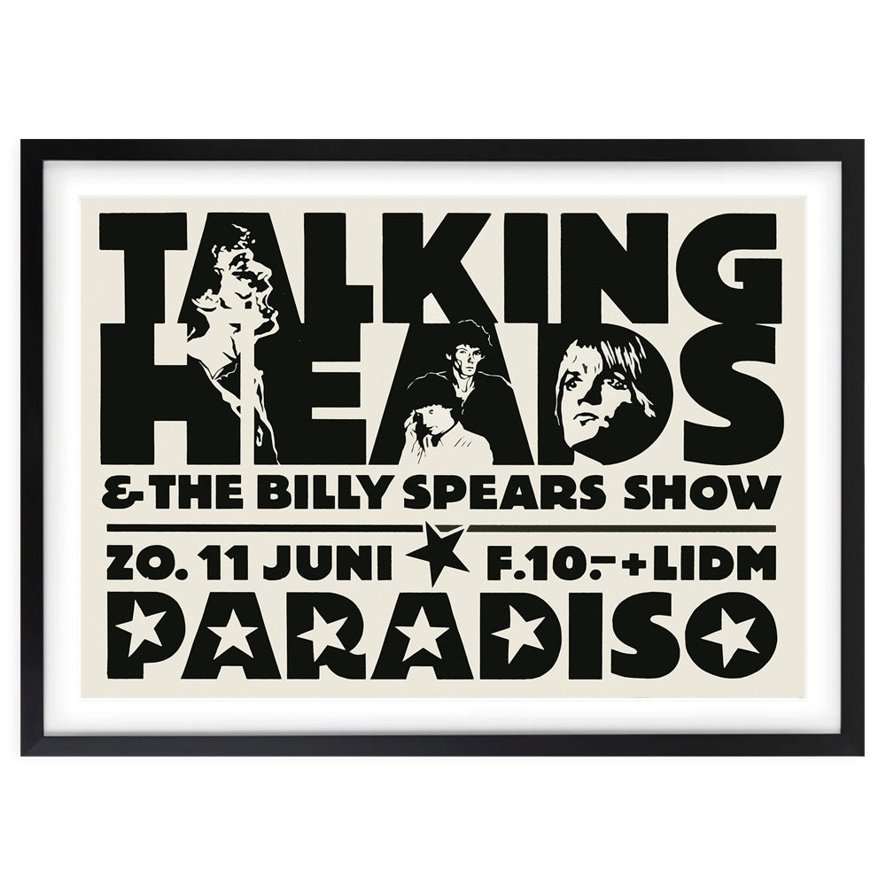Talking Heads - Billy Spears 1977 105cm x 81cm Framed A1 Art Print