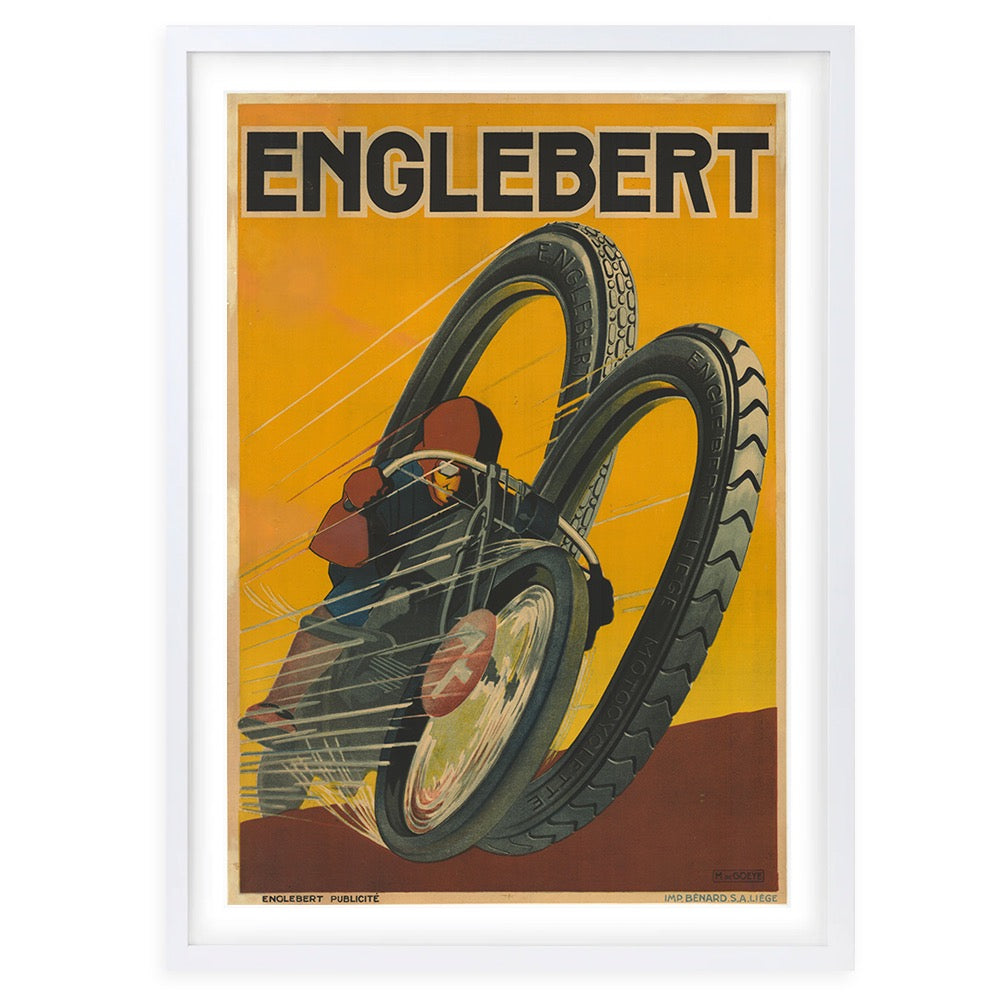 Englebert-Tire 105cm x 81cm Framed A1 Art Print
