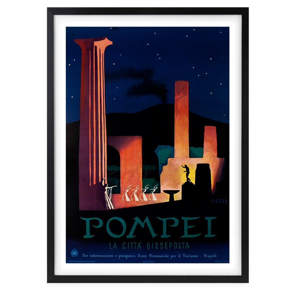 Pompeii 105cm x 81cm Framed A1 Art Print
