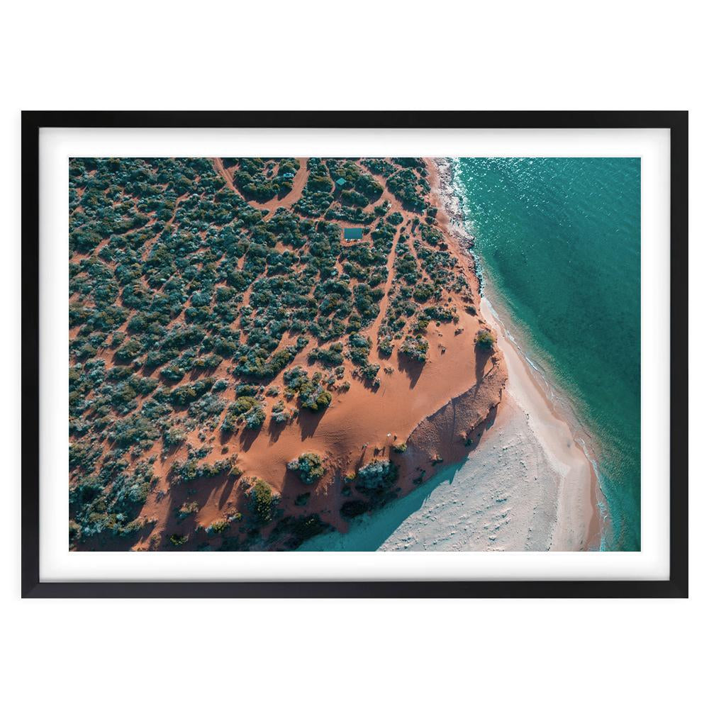 Francois Peron, Shark Bay 105cm x 81cm Framed A1 Art Print